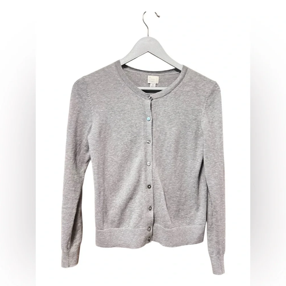 A New Day Gray Button-Up Cardigan – Size XS - Picture 2 of 6